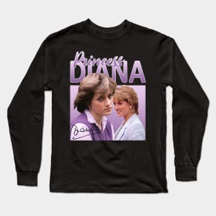 Princess Diana // 80s Purple Vintage Vibes // Long Sleeve T-Shirt